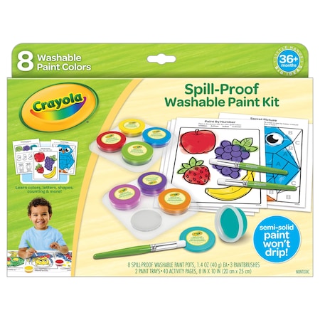 Crayola Spill-Proof Washable Paint Kit 81-1518